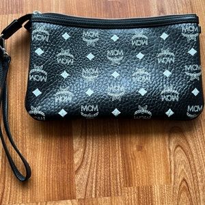 Authentic MCM pouch/wristlet from a Visetos Medium tote